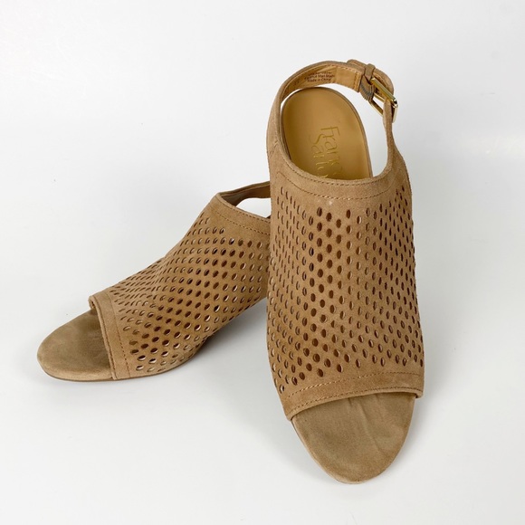 Franco Sarto Monaco Suede Leather Slingback Heel - Picture 6 of 14